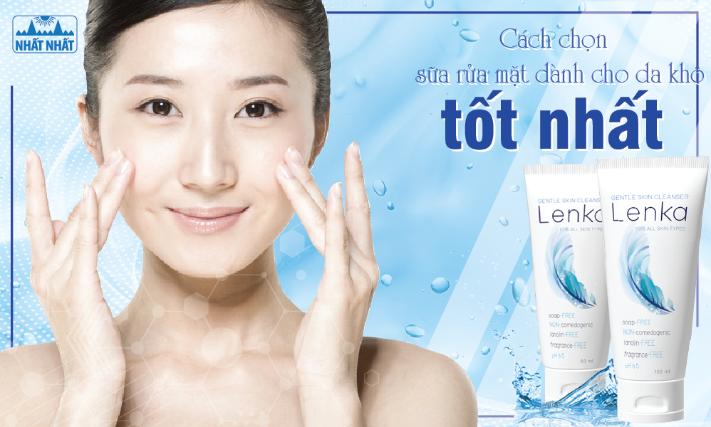 sữa rửa mặt cho da khô