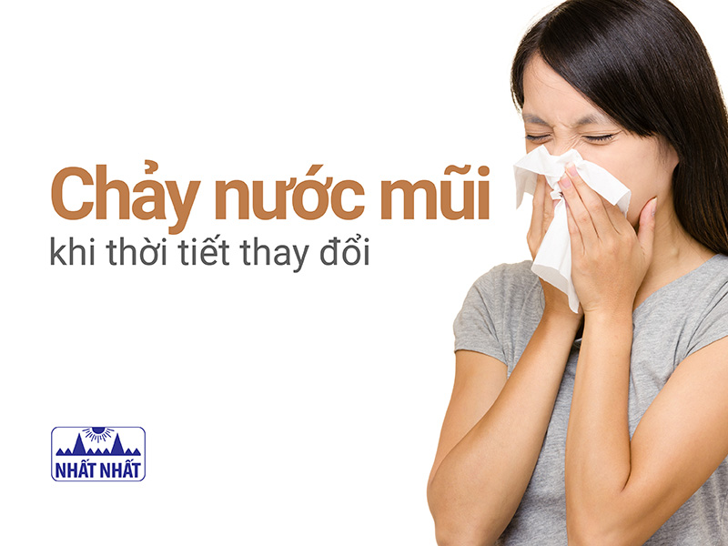 hay bị chảy nước mũi