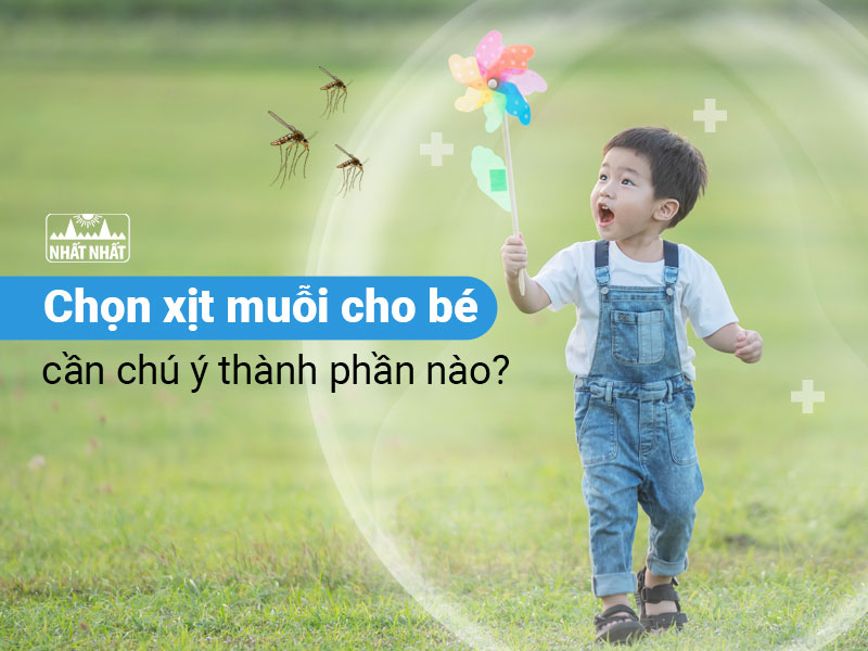 Chọn xịt muỗi cho bé 
