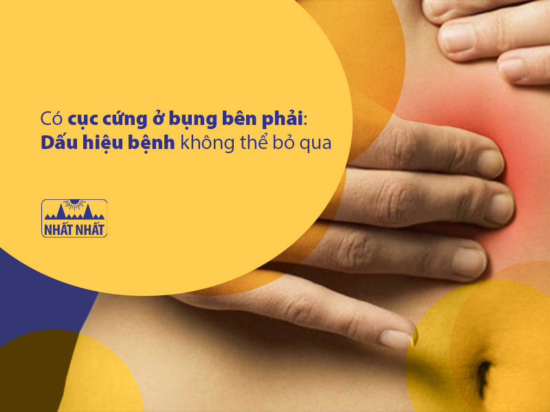 có cục cứng ở bụng bên phải