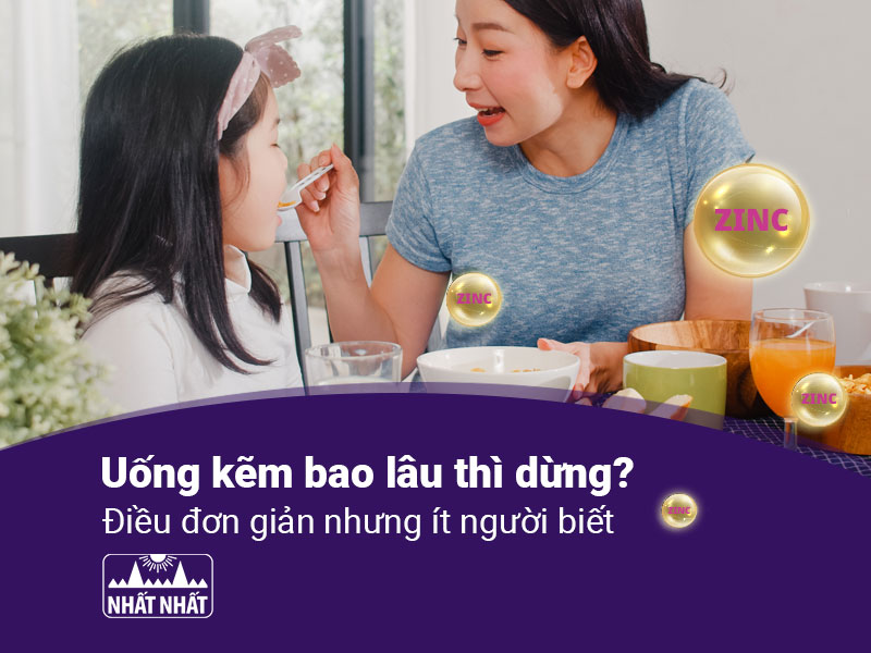 uống kẽm bao lâu thì dừng
