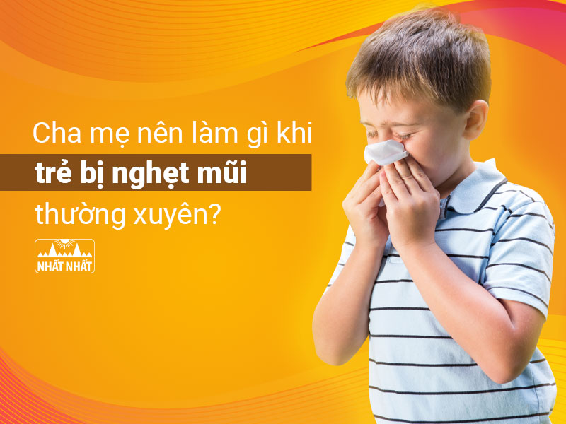 trẻ bị nghẹt mũi thường xuyên