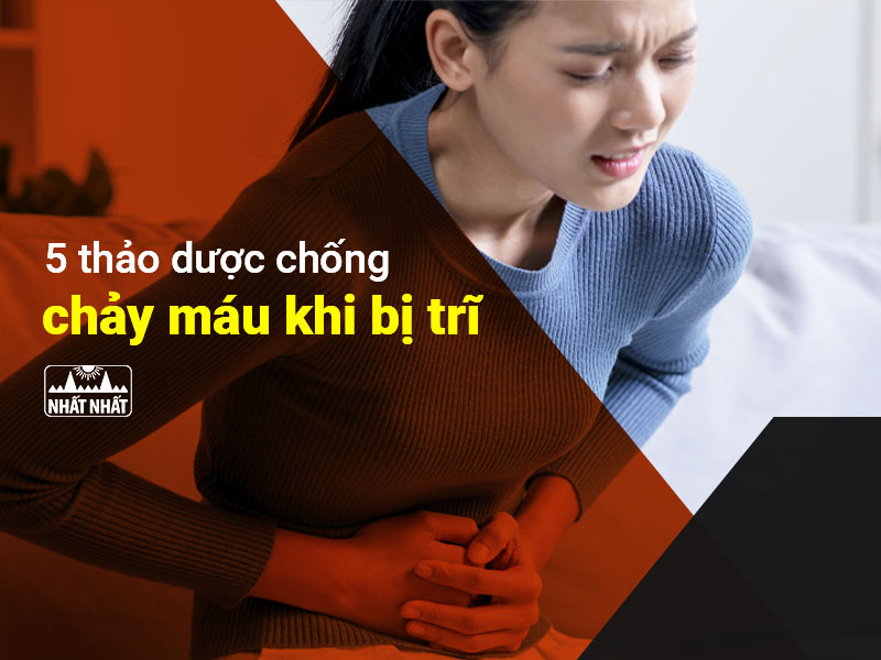 chảy máu khi bị trĩ