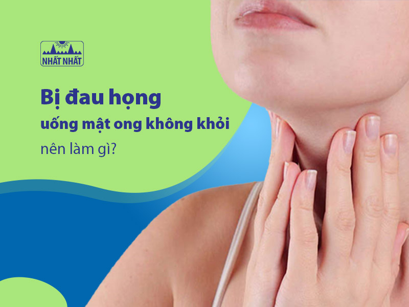 đau họng uống mật ong