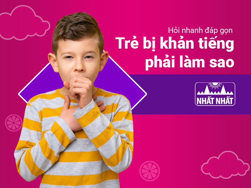 trẻ bị khản tiếng phải làm sao