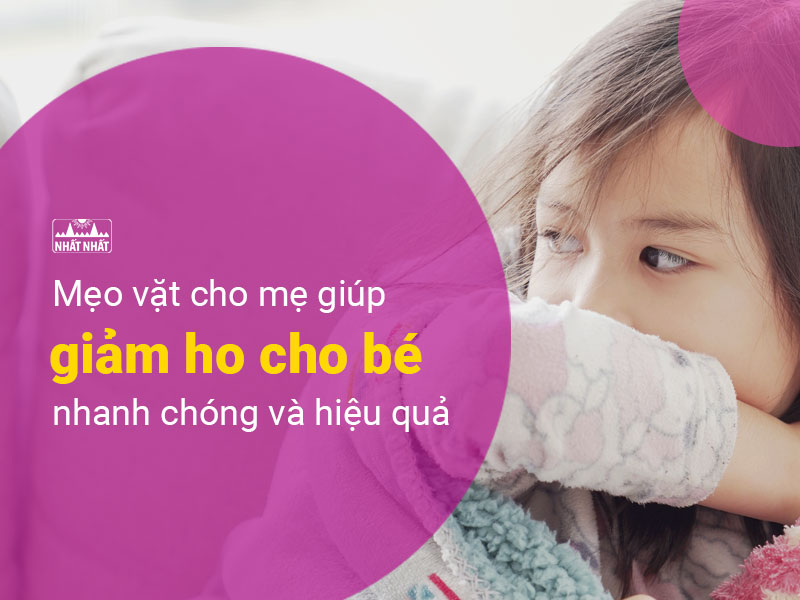 giảm ho cho bé