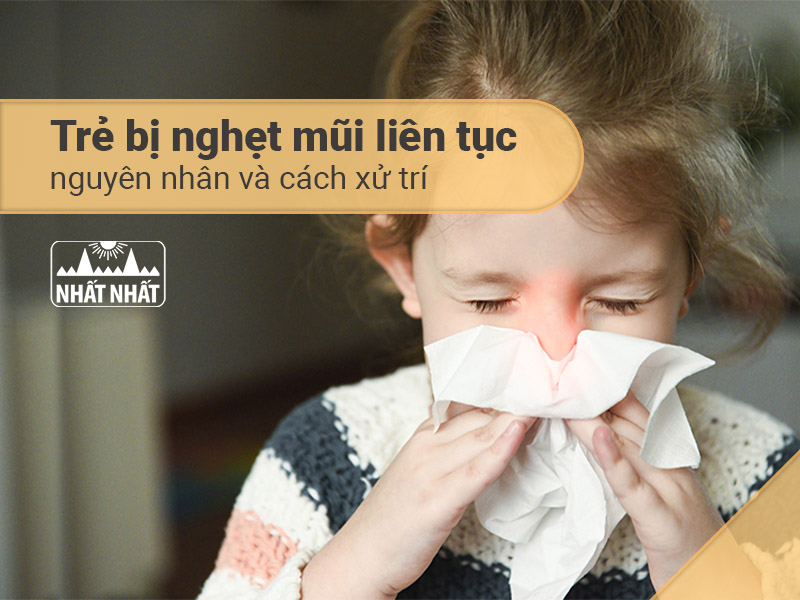 trẻ bị nghẹt mũi
