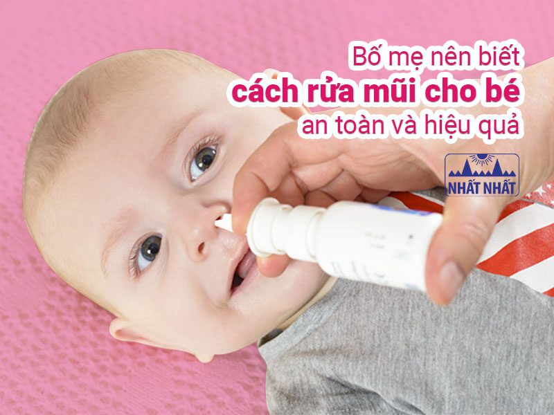 rửa mũi cho bé