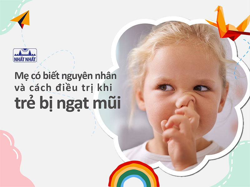 trẻ bị ngạt mũi