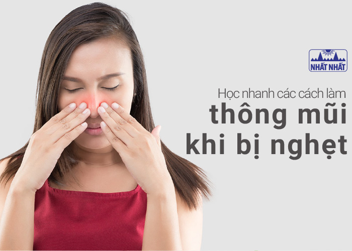 thông mũi khi bị nghẹt