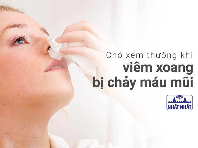 viêm xoang bị chảy máu mũi