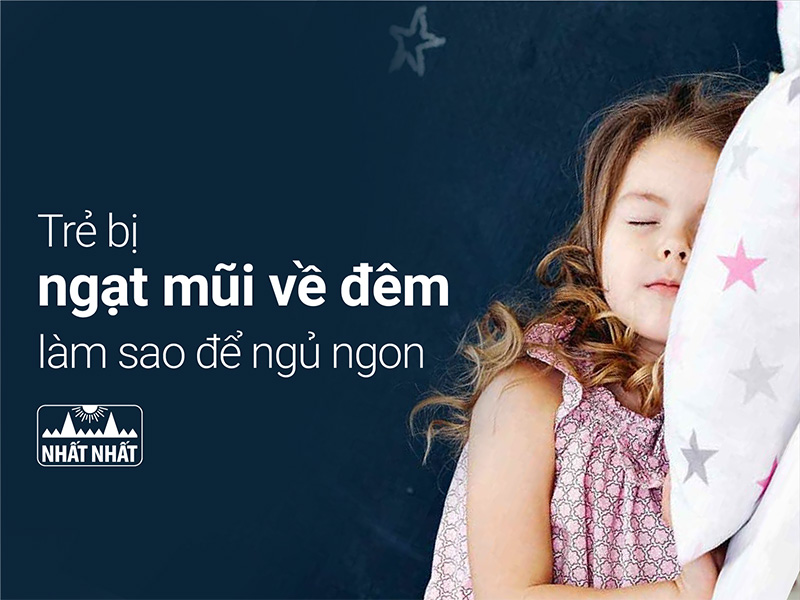 trẻ bị ngạt mũi về đêm      