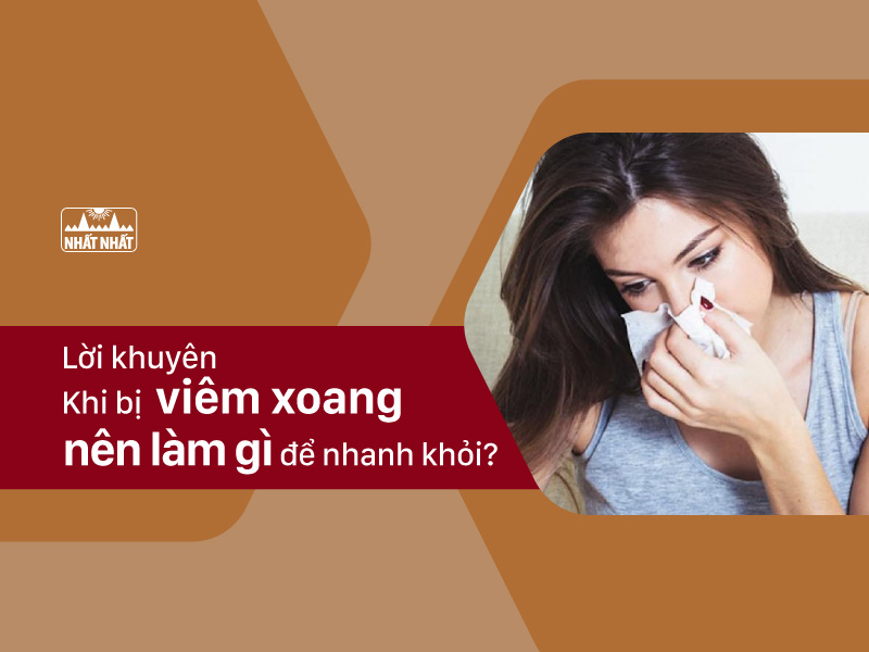 khi bị viêm xoang nên làm gì