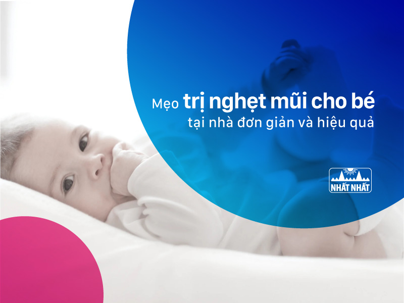 trị nghẹt mũi cho bé