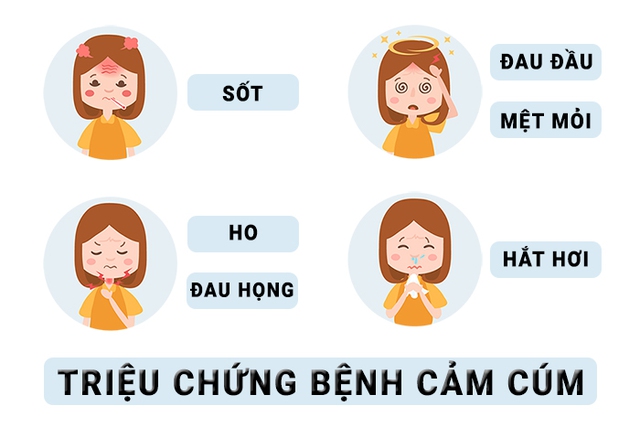 Các triệu chứng phổ biến của cảm