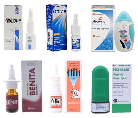 chai xịt viêm xoang