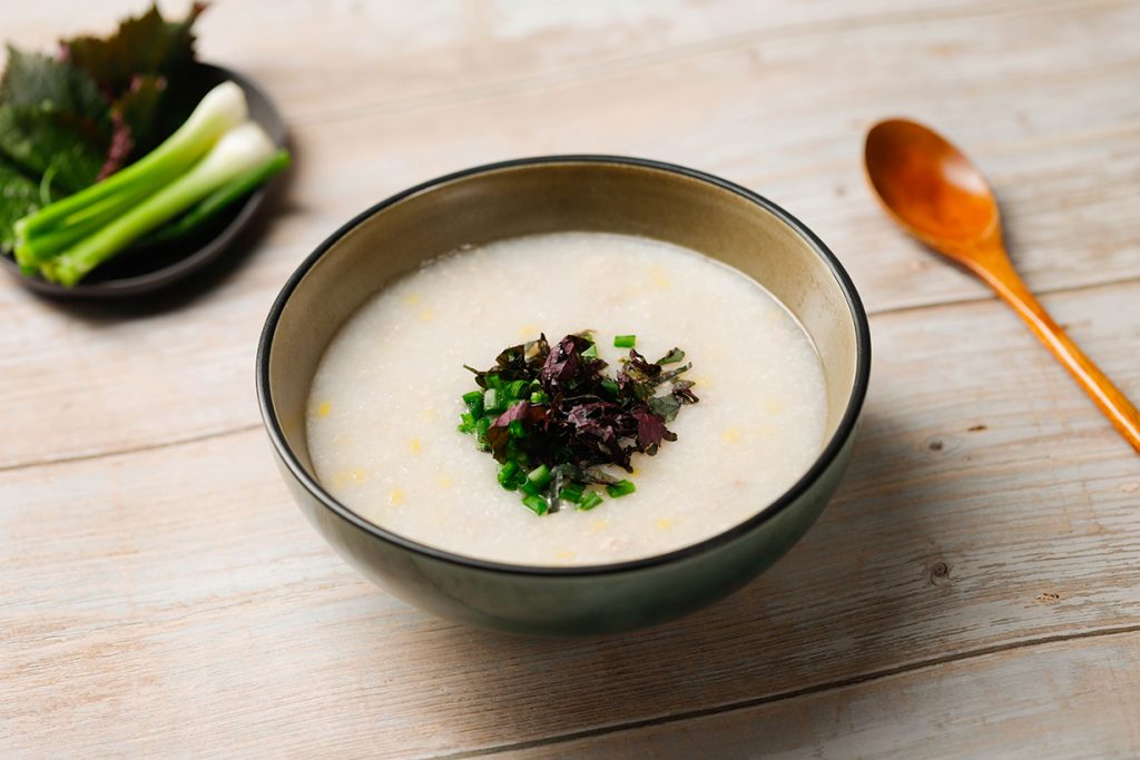 Cháo hành tía tô giúp giải cảm hiệu quả