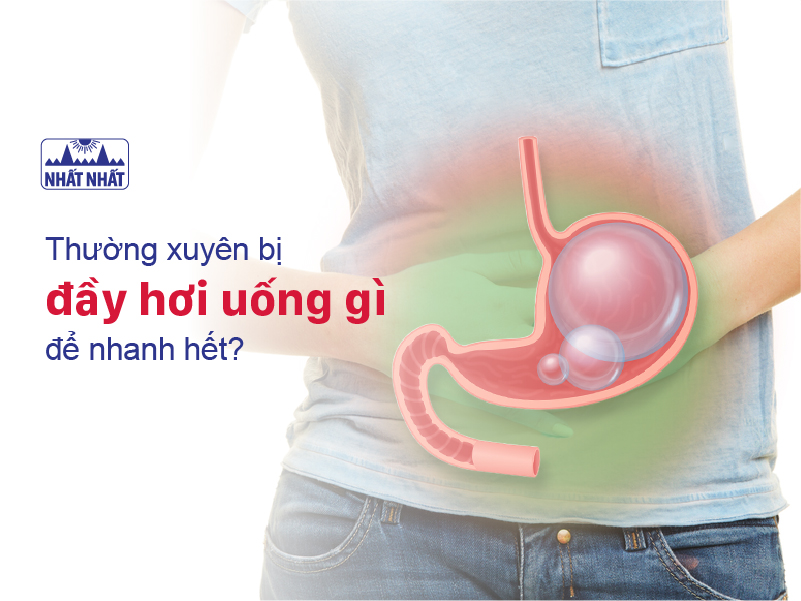 đầy hơi uống gì