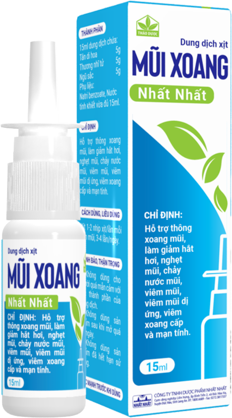 Dung dịch xịt Mũi Xoang Nhất Nhất được bán tại các nhà thuốc