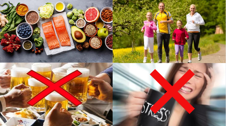 Duy trì lối sống lành mạnh giúp giảm nguy cơ hình thành cục máu đông