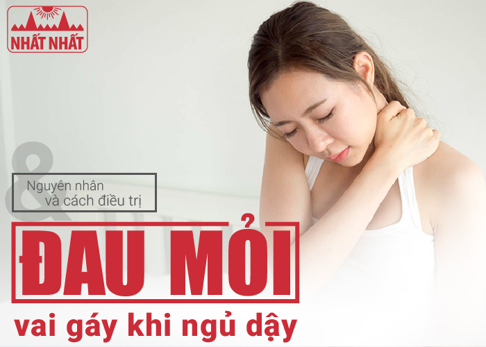 đau mỏi vai gáy khi ngủ dậy
