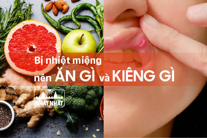 nhiệt miệng nên ăn gì
