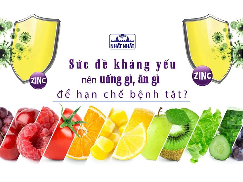 sức đề kháng yếu nên uống gì