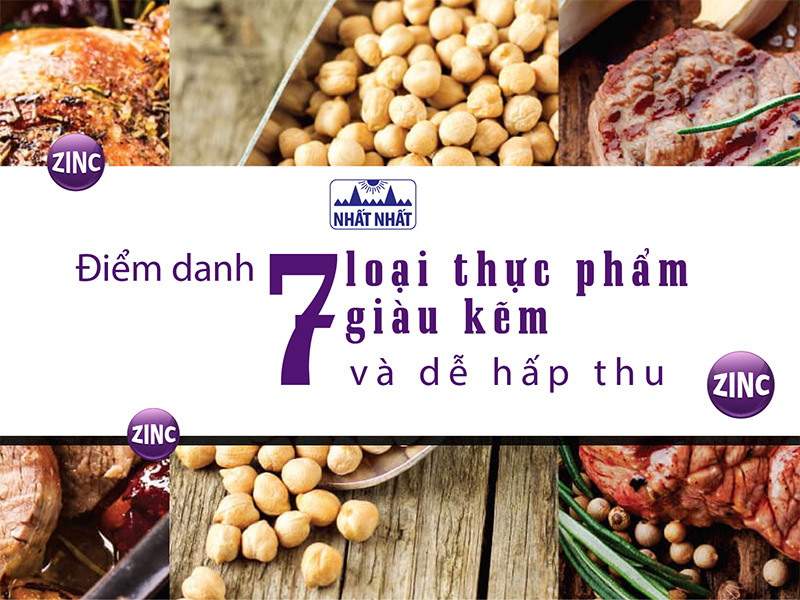thực phẩm giàu kẽm
