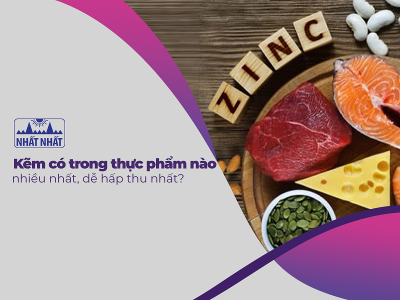 kẽm có trong thực phẩm nào