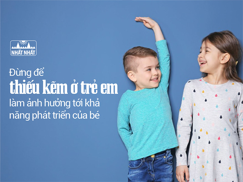 thiếu kẽm ở trẻ em