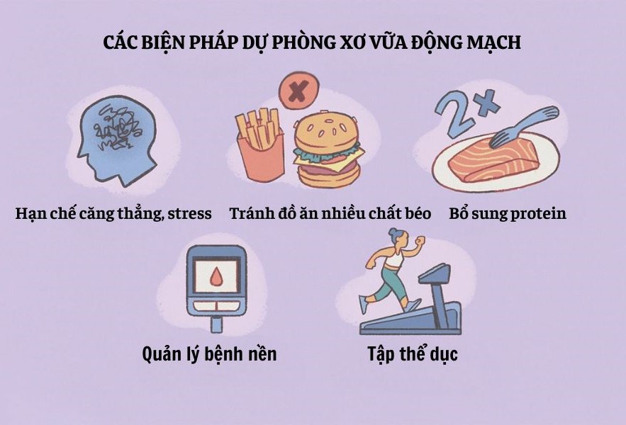 Một số biện pháp phòng ngừa xơ vữa động mạch