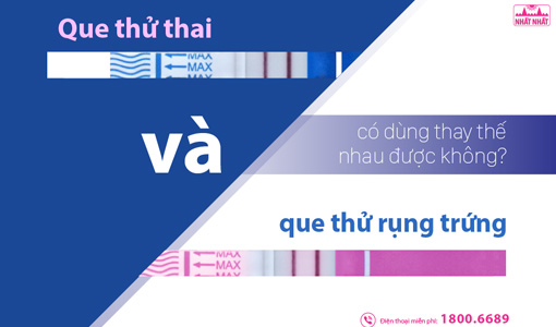 que thử thai và que thử rụng trứng