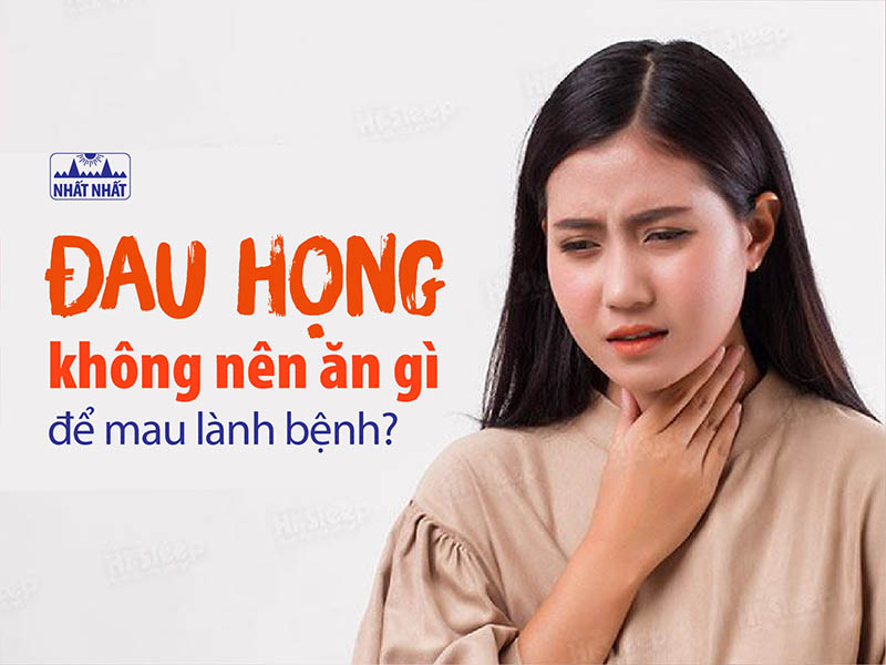 Đau họng không nên ăn gì