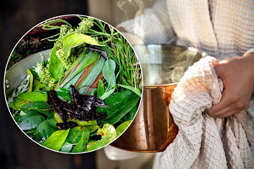 Xông lá giải cảm phương pháp phổ biến trong dân gian