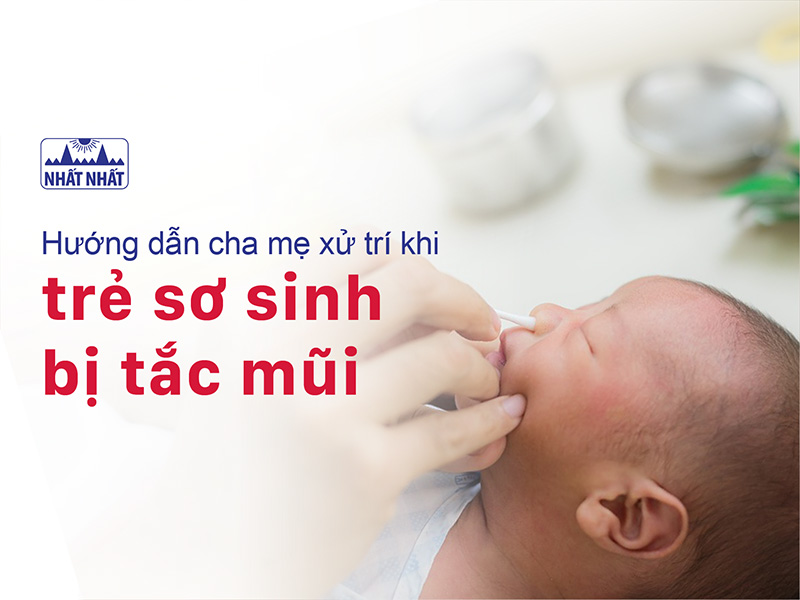trẻ sơ sinh bị tắc mũi