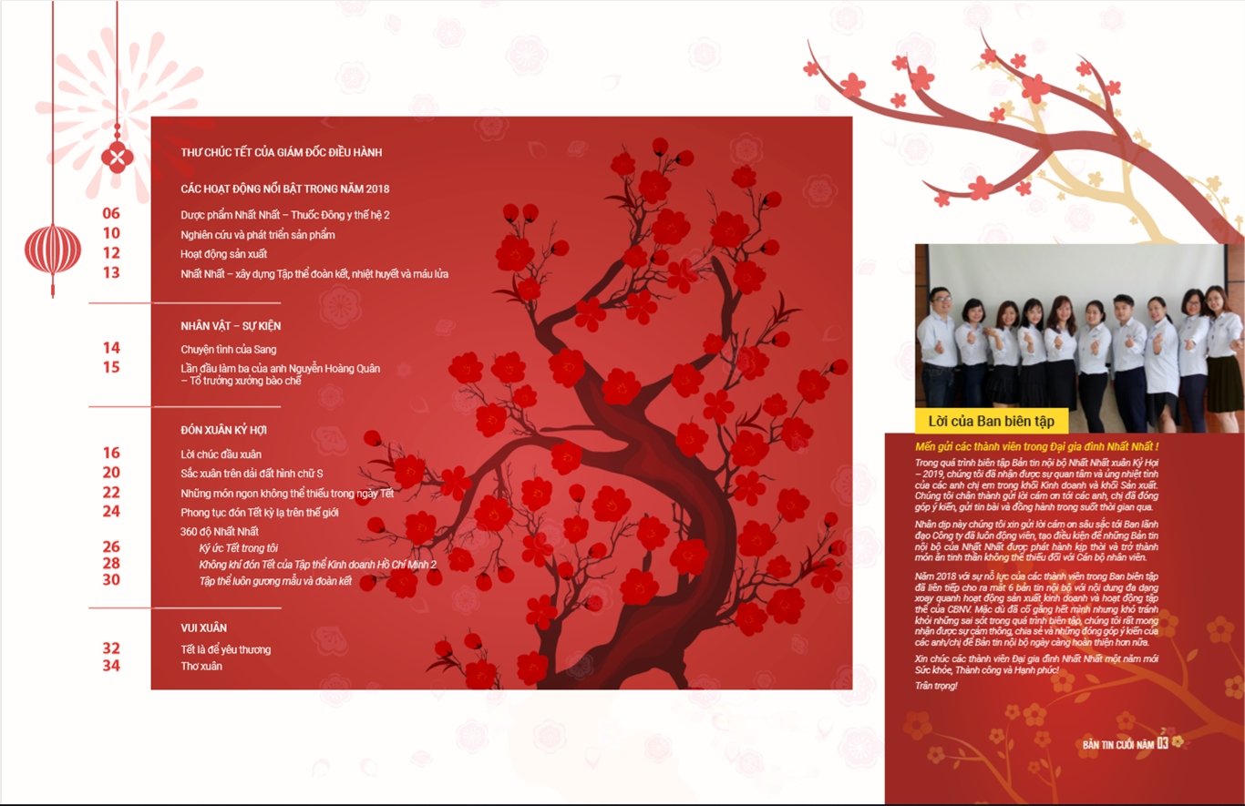 Bản tin nội bộ Tết Kỷ Hợi