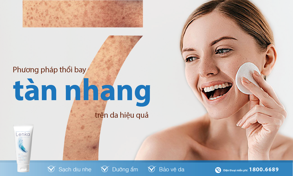 Sữa rửa mặt Lenka công thức dịu nhẹ dành giúp làm sạch da tàn nhang mà không khô da
