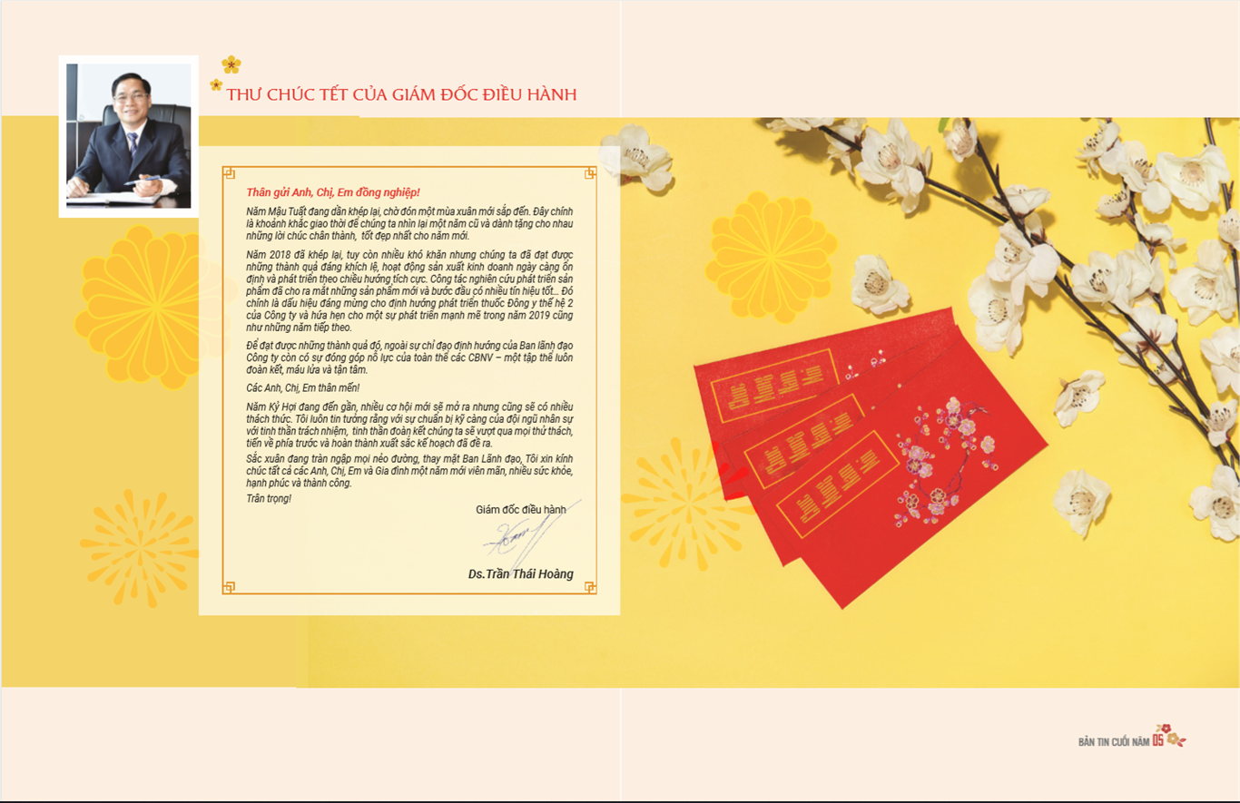 Bản tin nội bộ Tết Kỷ Hợi