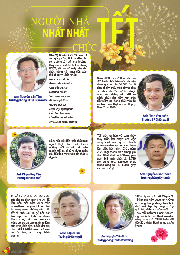 Bản tin nội bộ xuân Canh Tý 2020