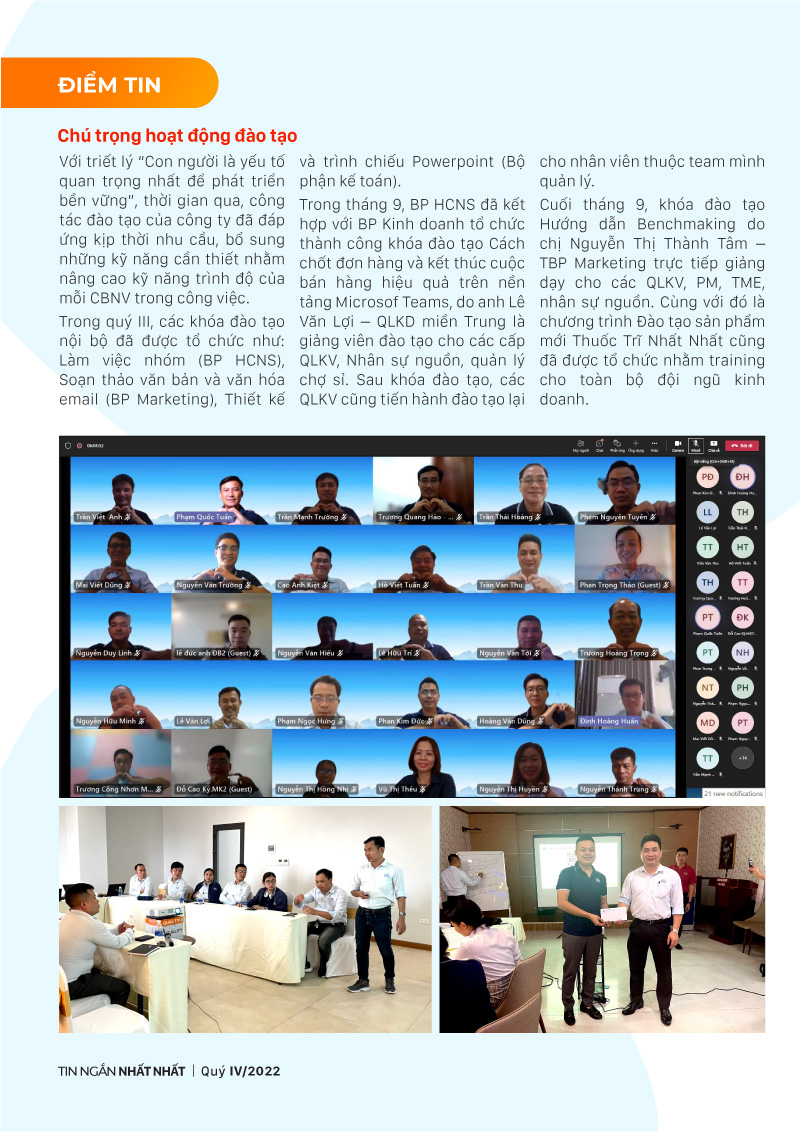 Tin ngắn Nhất Nhất quý 4/2022