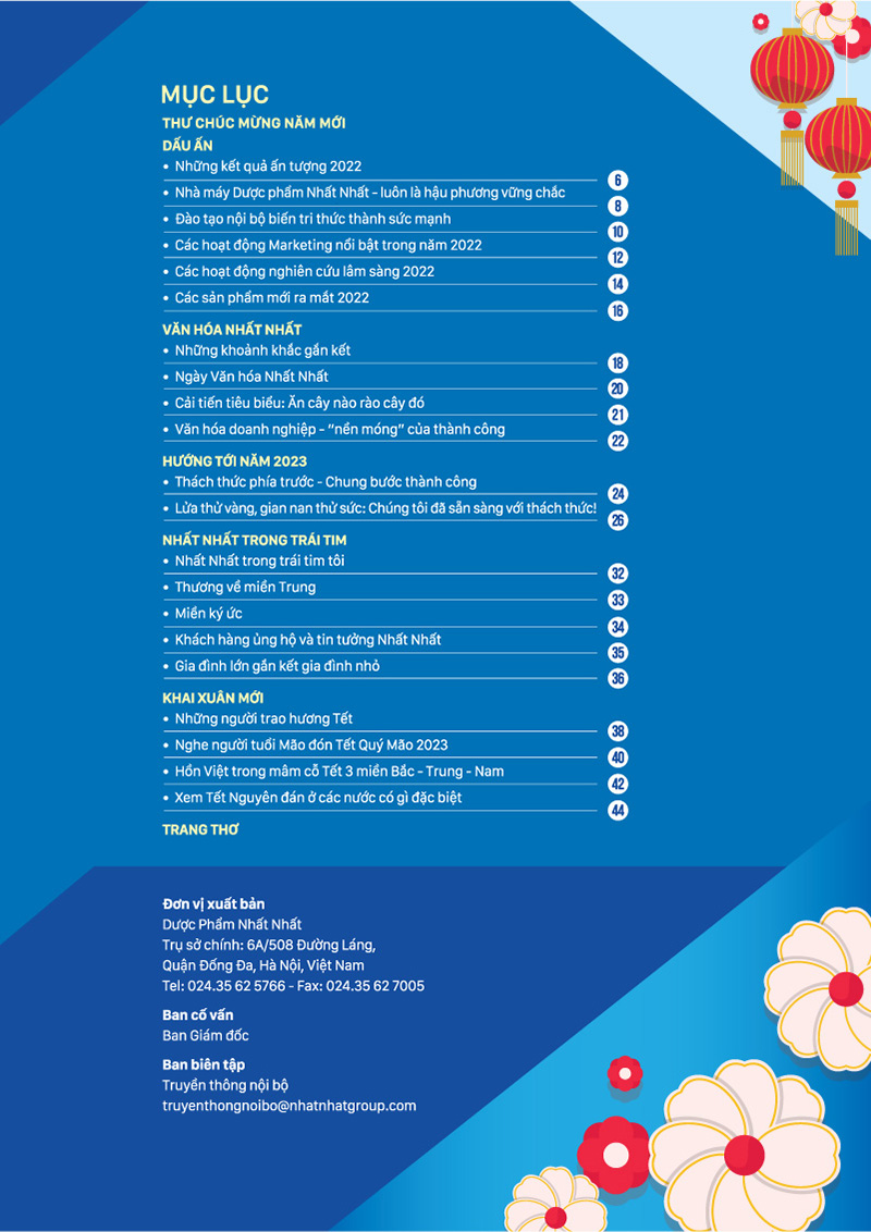 Tập san nội bộ số xuân 2023 Nhất Nhất