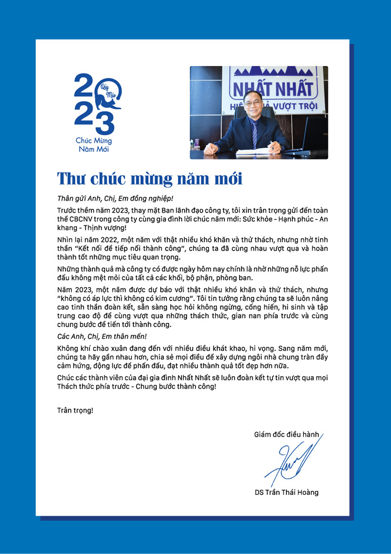 Tập san nội bộ số xuân 2023 Nhất Nhất