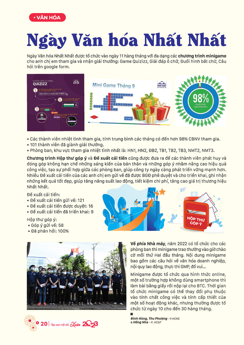 Tập san nội bộ số xuân 2023 Nhất Nhất