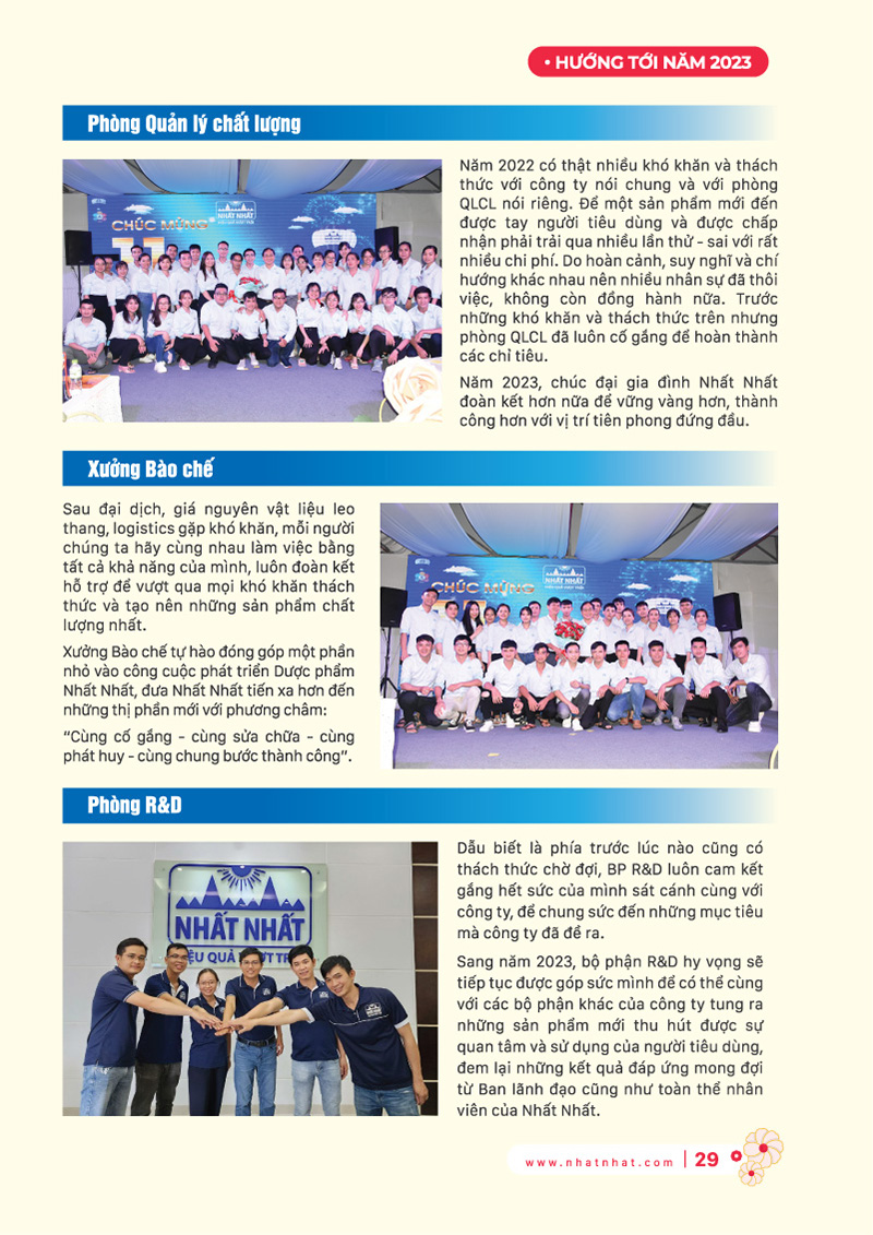 Tập san nội bộ số xuân 2023 Nhất Nhất