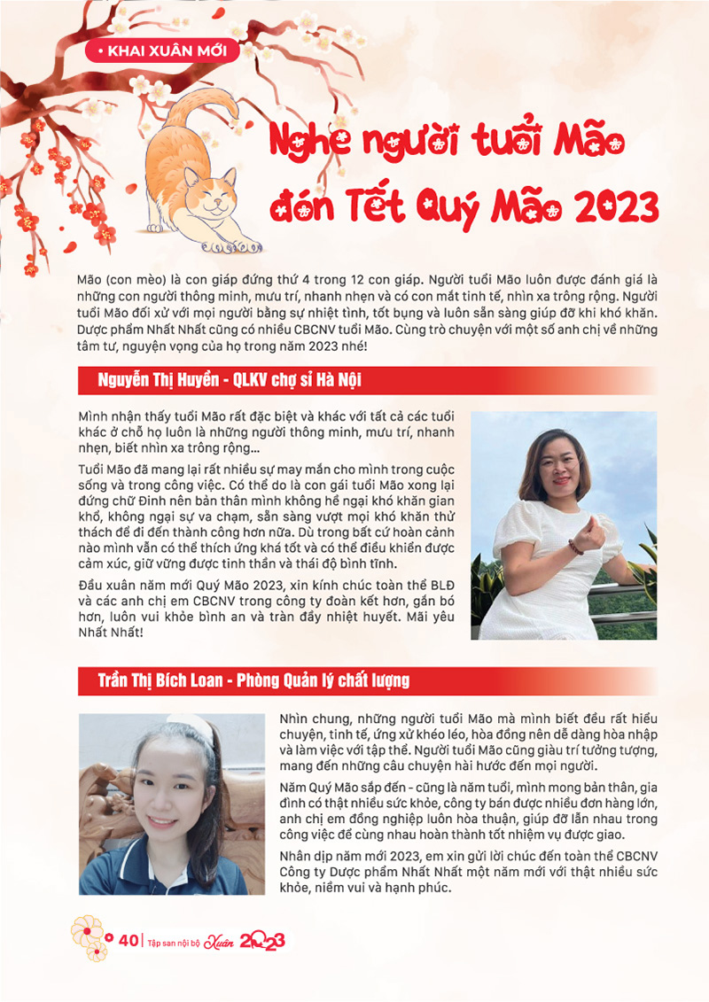 Tập san nội bộ số xuân 2023 Nhất Nhất