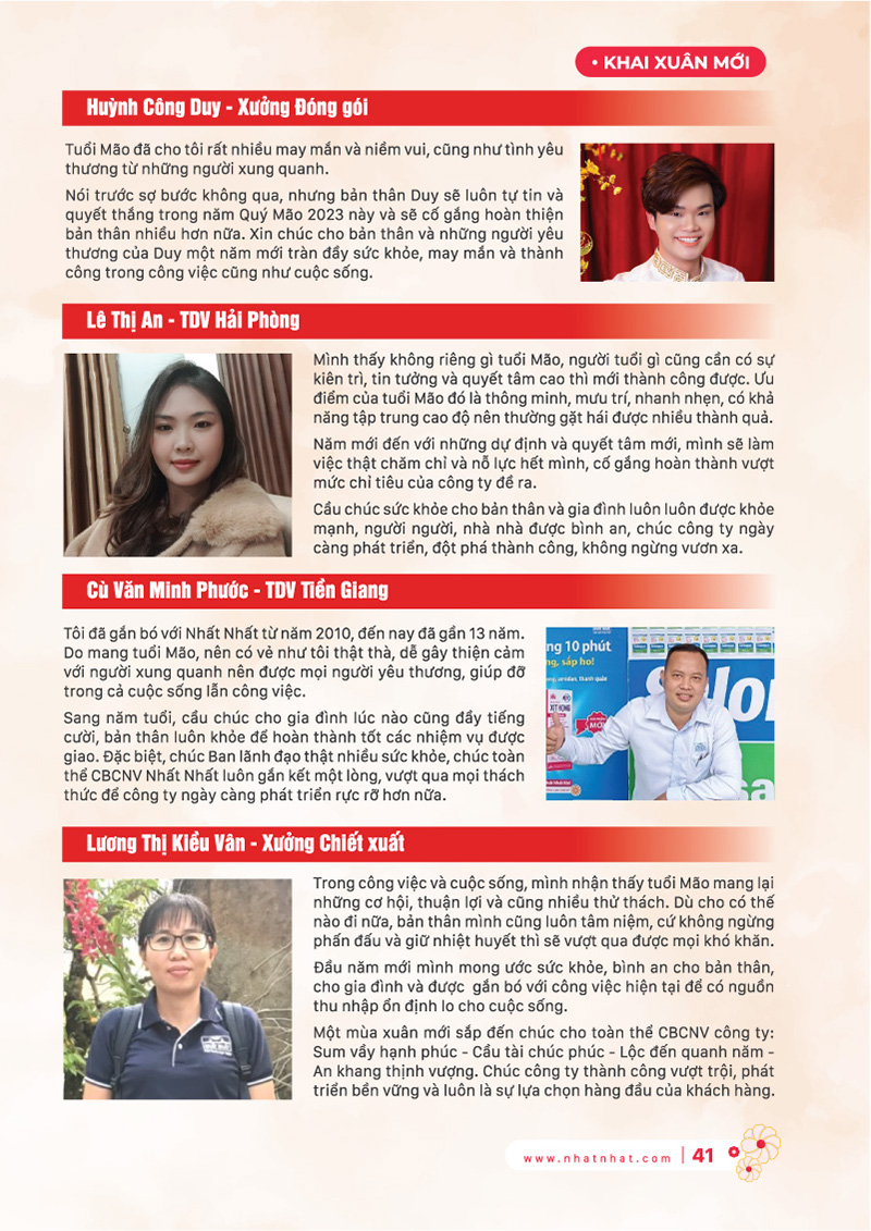 Tập san nội bộ số xuân 2023 Nhất Nhất