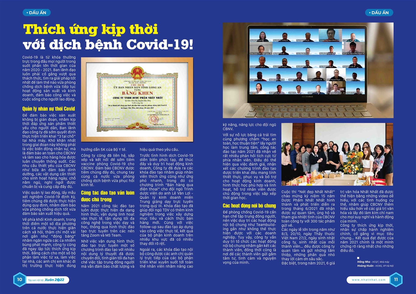 Tập san nội bộ số Xuân Nhâm Dân 2022