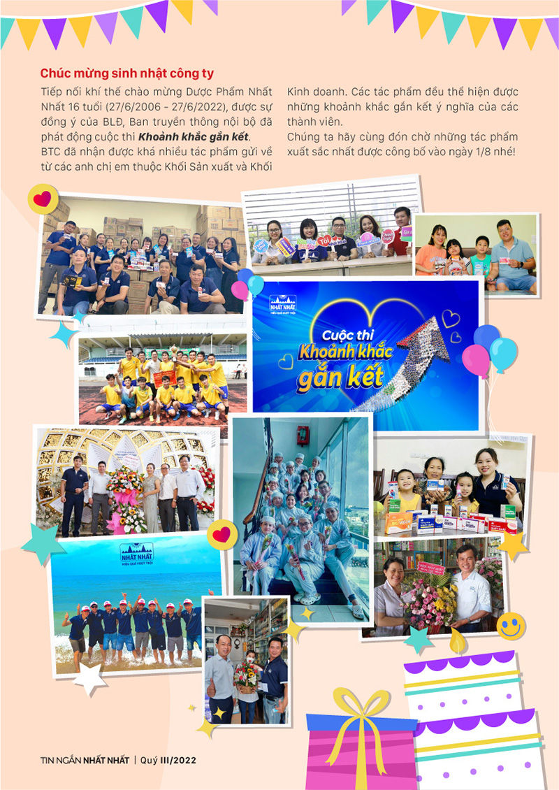 Tin ngắn Dược phẩm Nhất Nhất Quý 3/2022