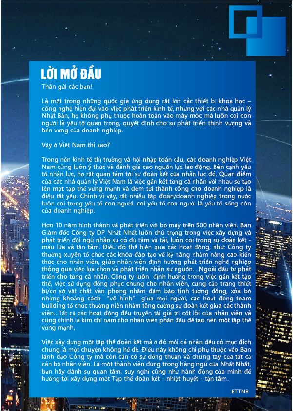 Bản tin nội bộ Nhất Nhất số 9