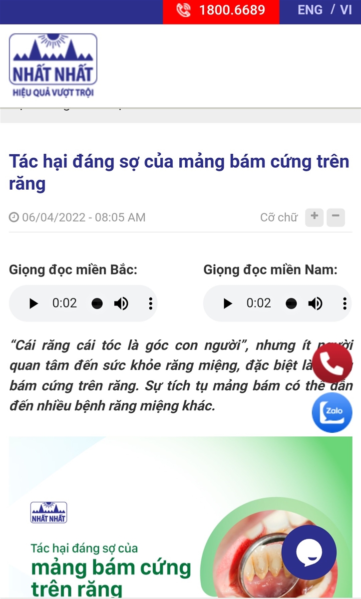 Nghe bài viết trên website 